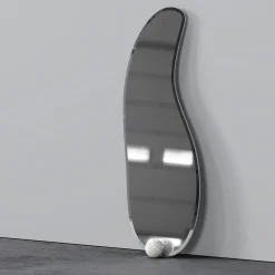 Secolo 1931 Glass And Calacatta Marble Floor Mirror