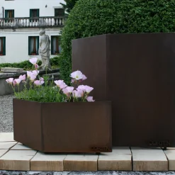 Marco Gaviraghi Calloni 89,2 Portavaso in acciaio corten