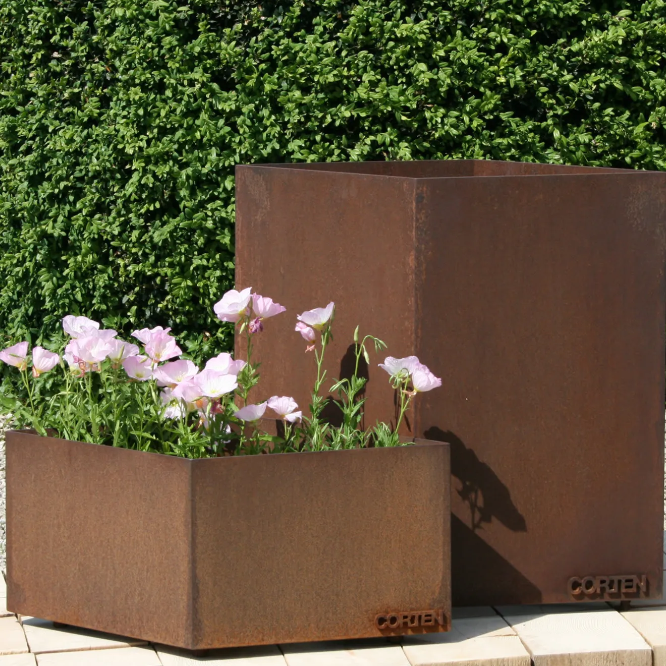 Marco Gaviraghi Calloni 89,1 Portavaso in acciaio corten