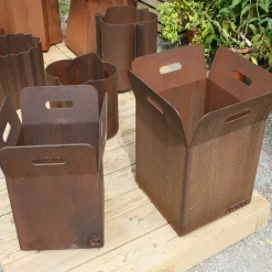 Marco Gaviraghi Calloni 11.2 Portavaso in acciaio corten