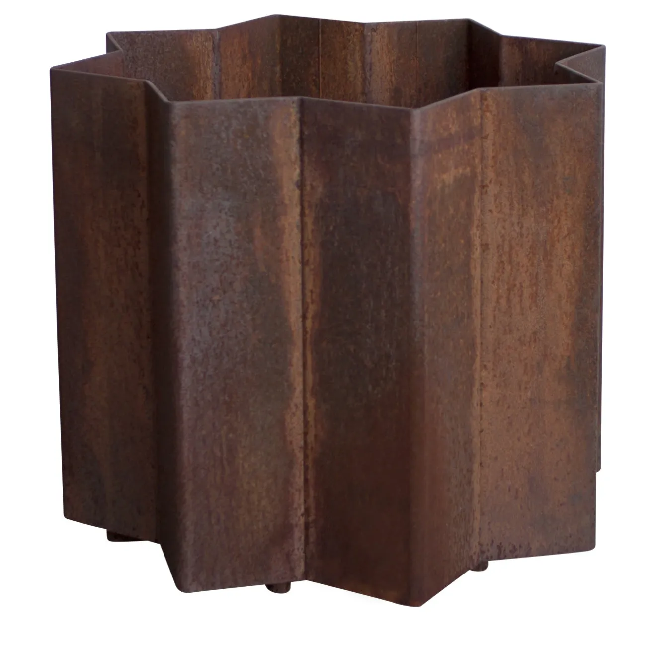 Marco Gaviraghi Calloni 17 Portavaso in corten