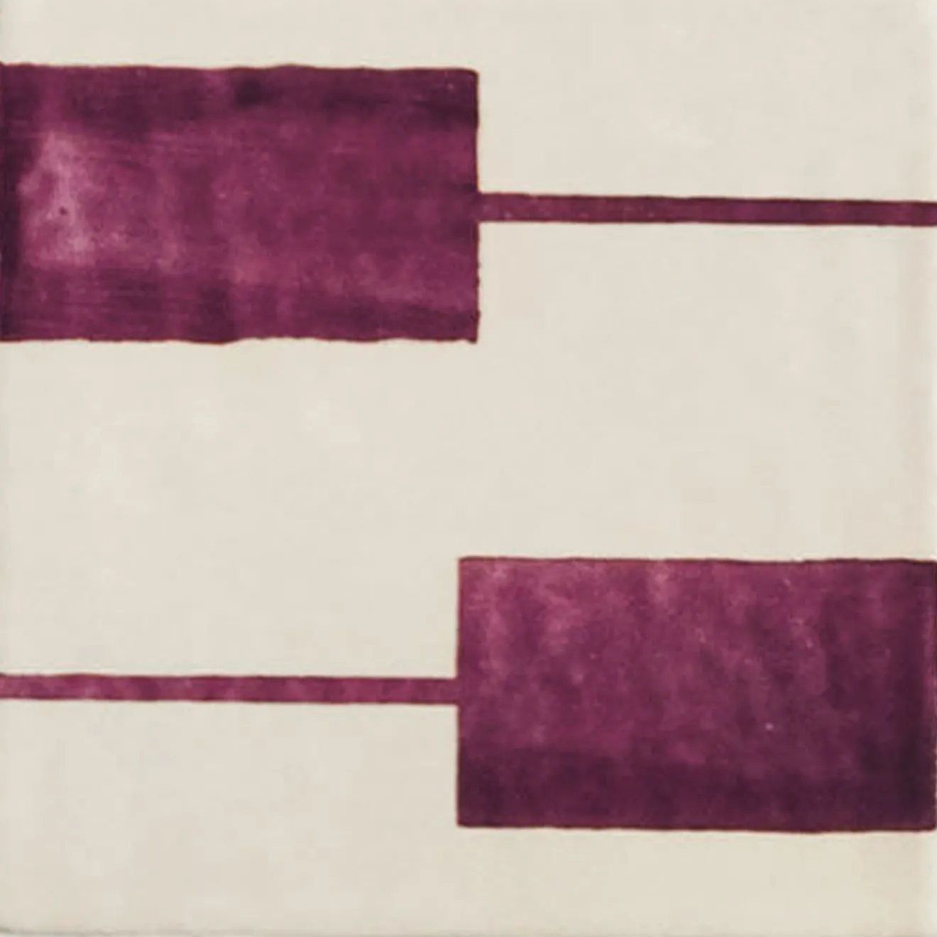 Ninefifty Alfabeto Set di 44 piastrelle bianche e viola di Margherita Rui