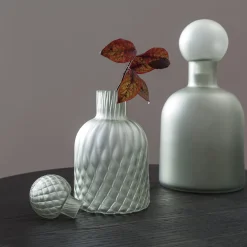 Morica Design Ampolla in vetro acidato color grigio