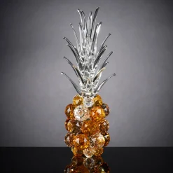 VGnewtrend Ananas piccolo in cristallo ambrato