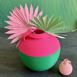 Pop Pot Anfora Big Numa XXL Bicolore Verde e Fucsia