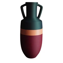 Pop Pot Anfora Ottaviano XL Burgundu rosa e verde