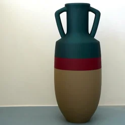 Pop Pot Anfora Ottaviano XL in bronzo, bordeaux e blu