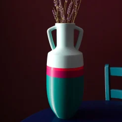Pop Pot Anfora Ottaviano XL Verde Fucsia Arancione e Azzurro