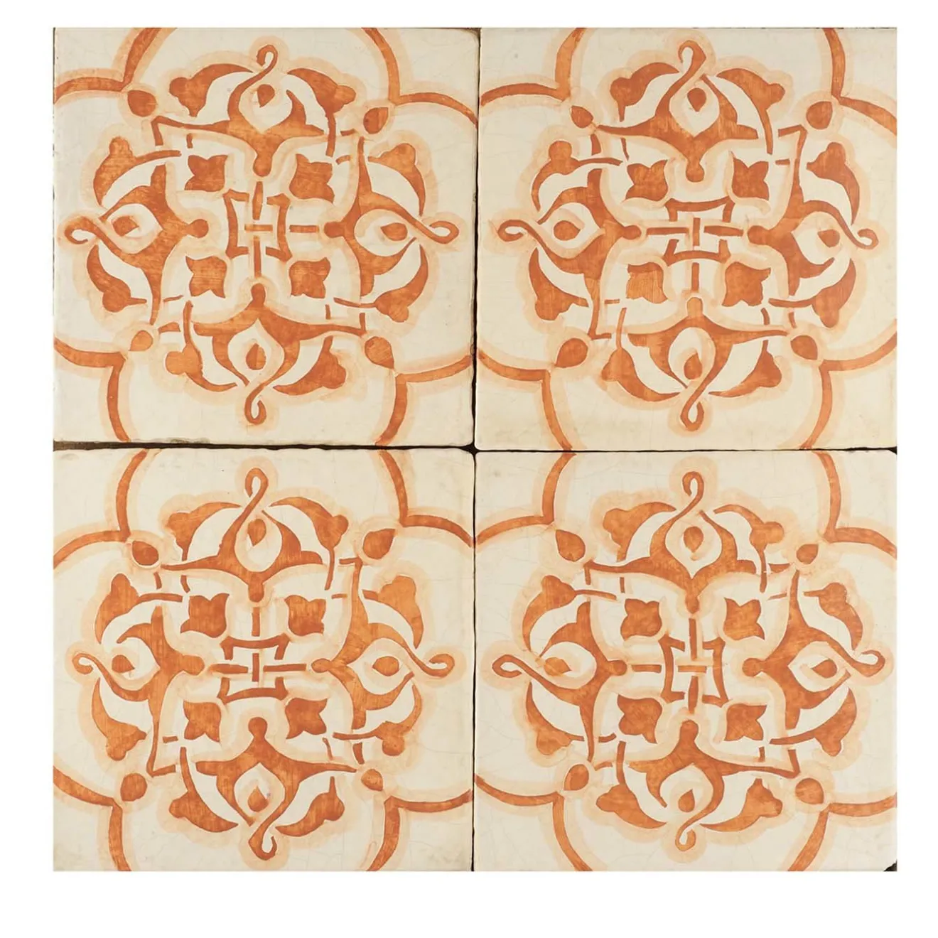 Studio Le Nid Arancio Maimonide Set di 4 piastrelle #7