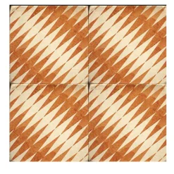 Studio Le Nid Arancio Maimonide Set di 4 piastrelle #2