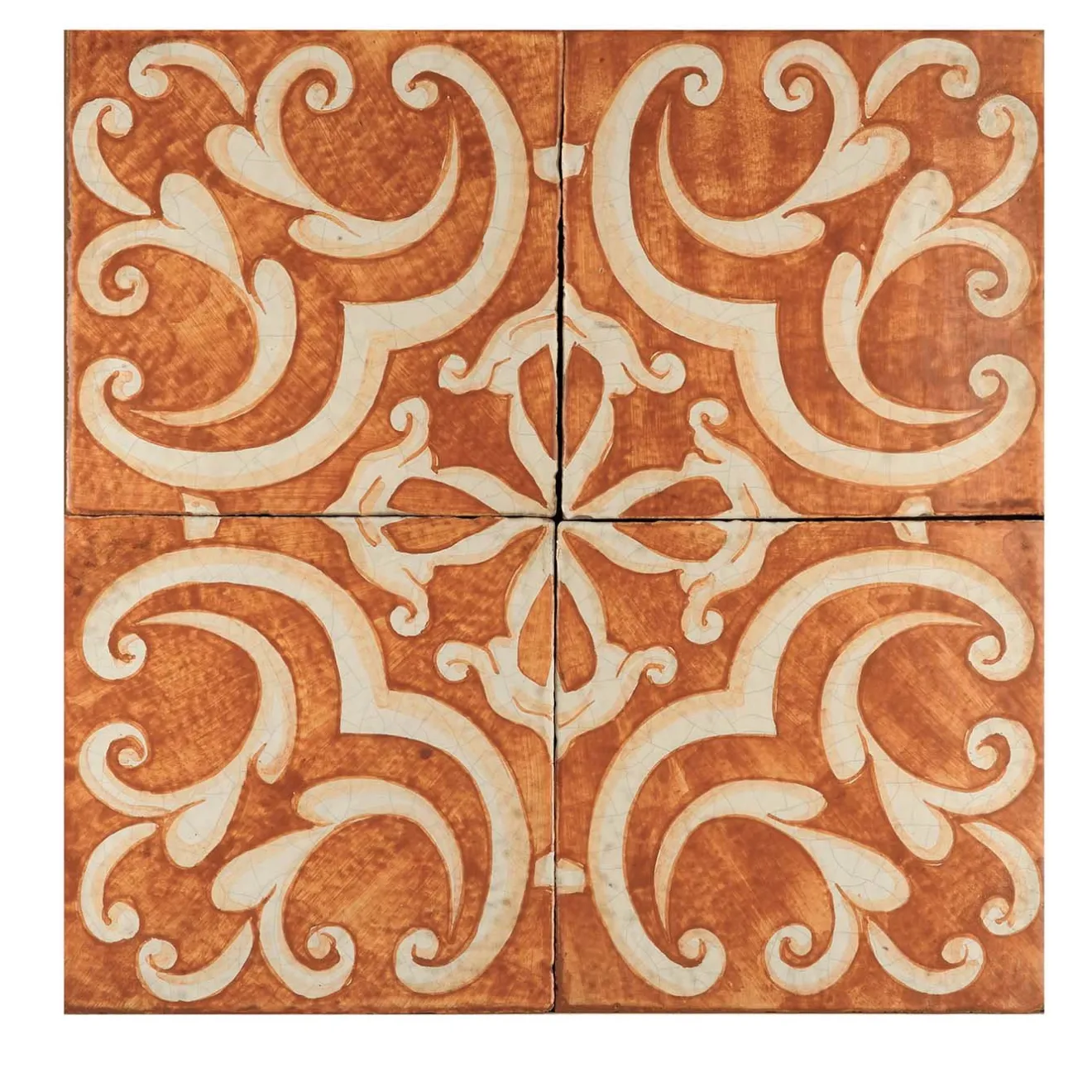 Studio Le Nid Arancio Maimonide Set di 4 piastrelle #5