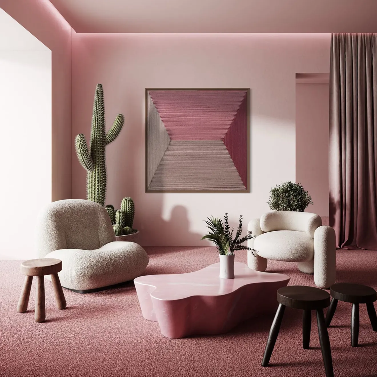 Kubel Design Arazzo multicolore Simple Forms #3