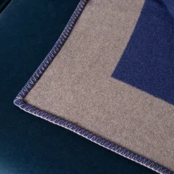 Luhdo Arlecchino Klein Blu-Taupe fantasia Plaid