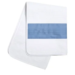 Verderoccia Asciugamano Plissè bianco e blu country