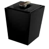 Arcahorn Bicco Cestino nero lucido con coperchio