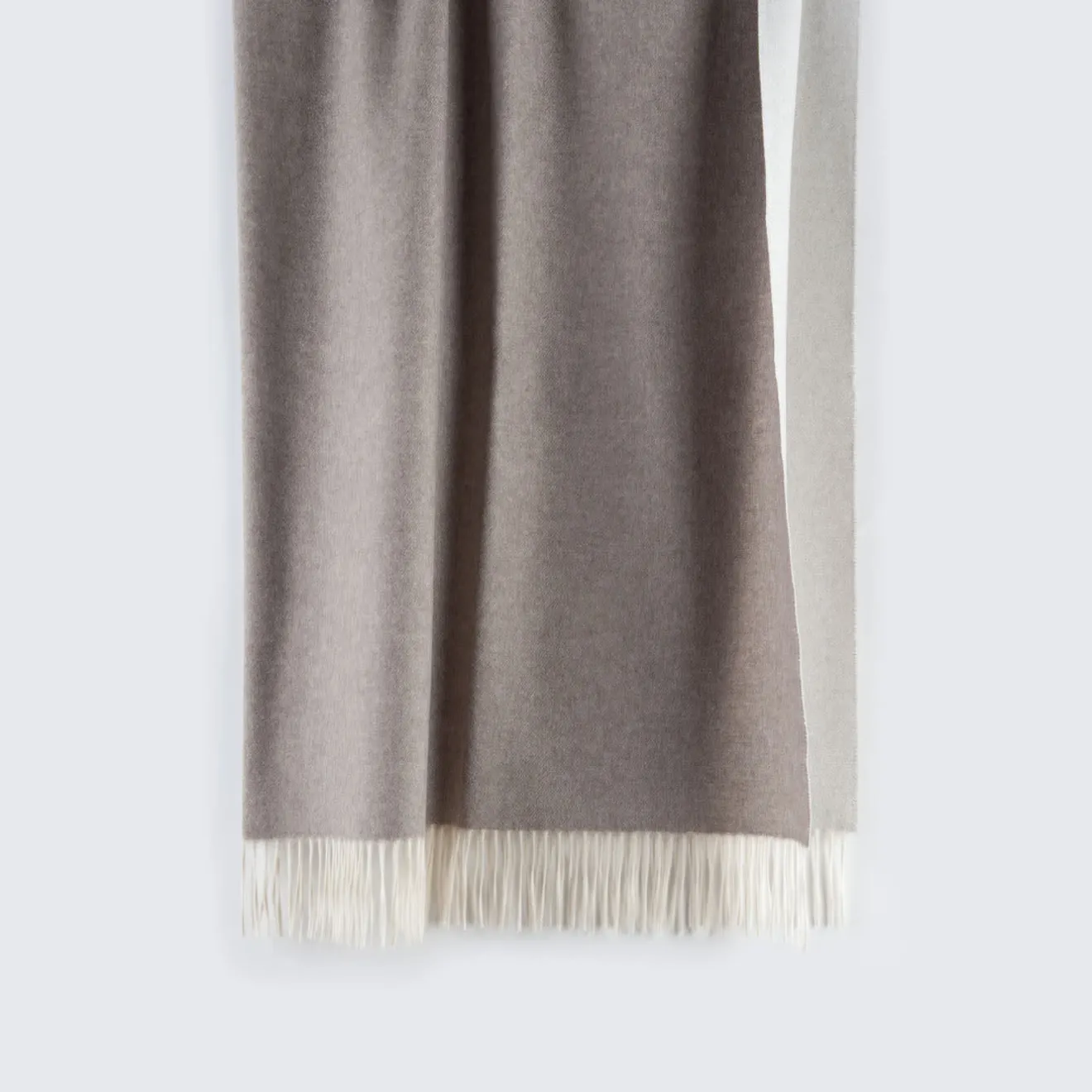 Masserano Cashmere Biella60 Coperta grigio tortora