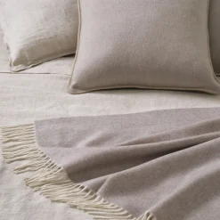 Masserano Cashmere Biella60 Coperta grigio tortora