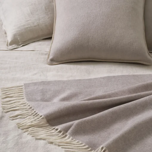 Masserano Cashmere Biella60 Coperta grigio tortora