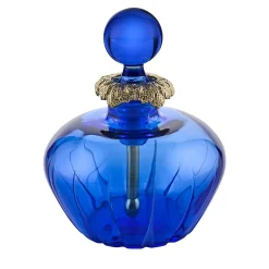 Baldi Home Jewels Bottiglia da profumo rotonda Coco in cristallo blu