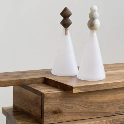 Edizione Limitata by Simone Fanciullacci Bottiglia Decorativa Kite V2 In Vetro E Alabastro Agata