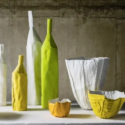 Paola Paronetto Bottiglia Decorativa LISCIA D11/Giallo Cedro