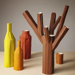 Paola Paronetto Bottiglia Decorativa LISCIA D11/Giallo Cedro