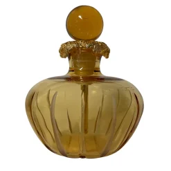 Baldi Home Jewels Bottiglia di Profumo Cristallo Oro Tonda Coco