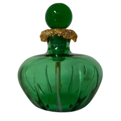 Baldi Home Jewels Bottiglia di profumo rotonda in cristallo verde Coco