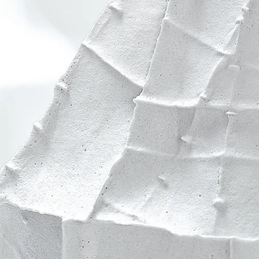 Paola Paronetto Bottiglia Fide Corteccia in Ceramica Bianca