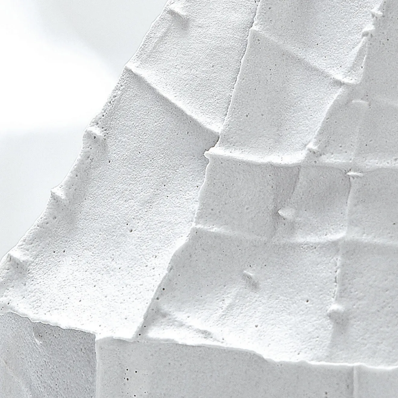 Paola Paronetto Bottiglia Fide Corteccia in Ceramica Bianca