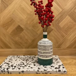 Lab Design Bottiglia verde decorativa Virgo con coperchio