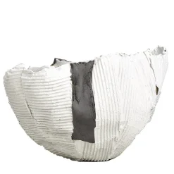 Paola Paronetto Bowl Cartoccio Bianca con Inserto Grigio