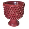 Ceramiche Ceccarelli Cachepot rosso strutturato