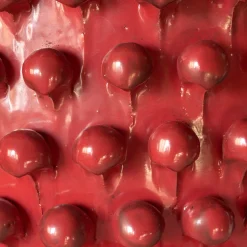 Ceramiche Ceccarelli Cachepot rosso strutturato