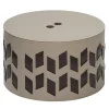 Rudi Cancun N. 10 Cestino rotondo beige con coperchio