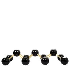 Fuda Candelabro a 11 sfere in marmo portoro nero Bramante di ADL Atelier Design Lab