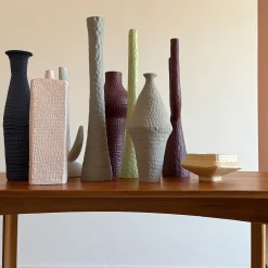 Ceramica Gatti 1928 Candelabro Mono OMEGA Verde Lime Opaco