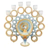Filadelfio Todaro Candelabro Peacock Honey e Azure