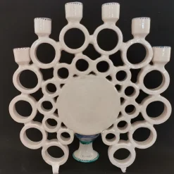 Filadelfio Todaro Candelabro Peacock Honey e Azure