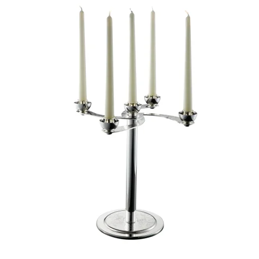 Zanetto Candelabro Soffio a 5 candele in argento