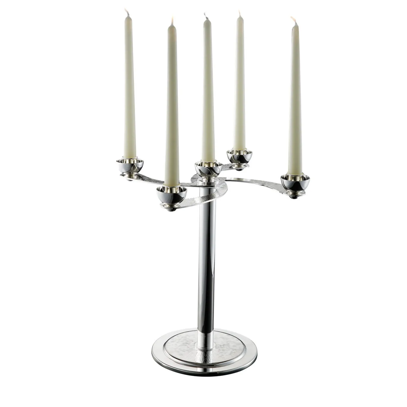 Zanetto Candelabro Soffio a 5 candele in argento