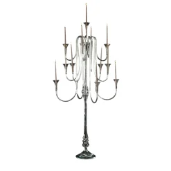 VGnewtrend Candelabro trasparente Octopus a 13 bracci
