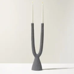 Ceramica Gatti 1928 Candeliere Gamma in ceramica blu baltico opaco