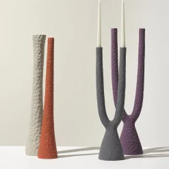 Ceramica Gatti 1928 Candeliere Gamma in ceramica blu baltico opaco