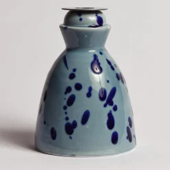 Carola fra i Trulli Candeliere in ceramica blu con 4 candele profumate