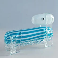 Venice Factory Cane a strisce scultura in vetro veneziano di Eliana Gerotto