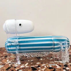 Venice Factory Cane a strisce scultura in vetro veneziano di Eliana Gerotto