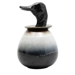 Amaaro Canopo Anatra Vaso bianco e nero #1
