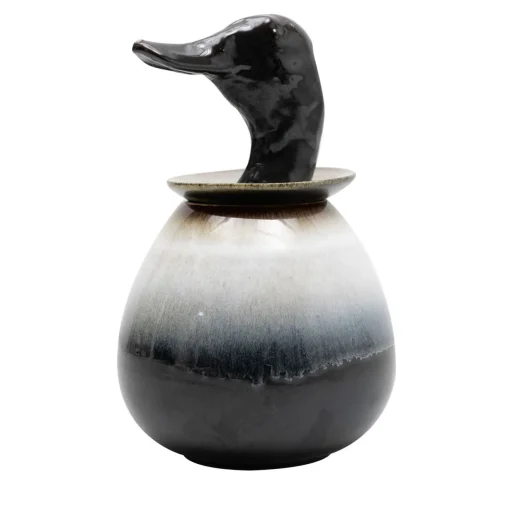 Amaaro Canopo Anatra Vaso bianco e nero #1