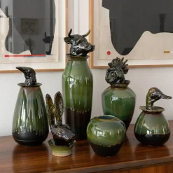 Amaaro Canopo Anatra Vaso nero e verde #2